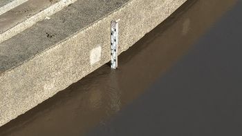 En la estación telemétrica de Recreo el nivel bajó 10 centímetros, mientras que en el Arroyo Cululú la disminución fue de 15 centímetros.