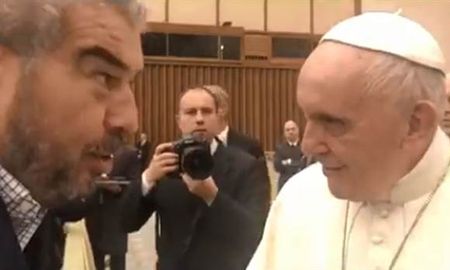 el chavo fucks saludo al papa francisco y le pregunto la formacion del san lorenzo de 1946: la respuesta