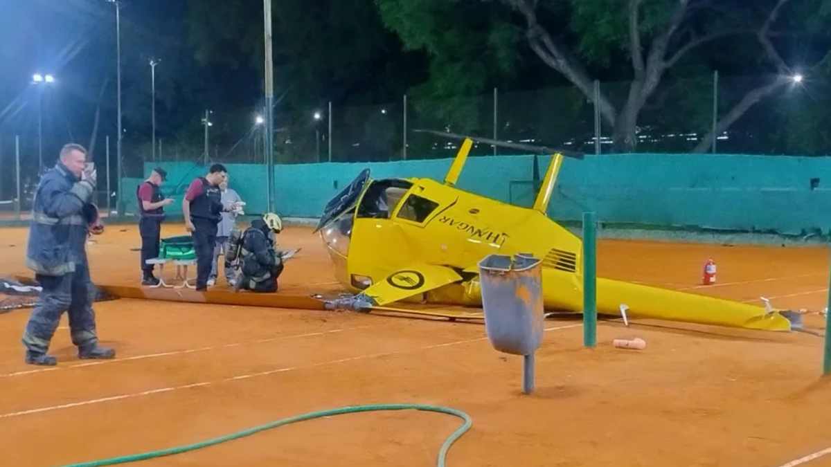 La aeronave llevaba tres tripulantes