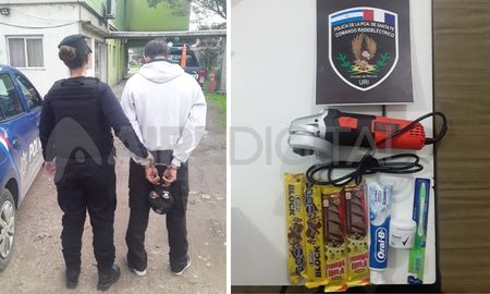 Recreo: robó en un supermercado y terminó preso Recreo: robó en un supermercado y terminó preso