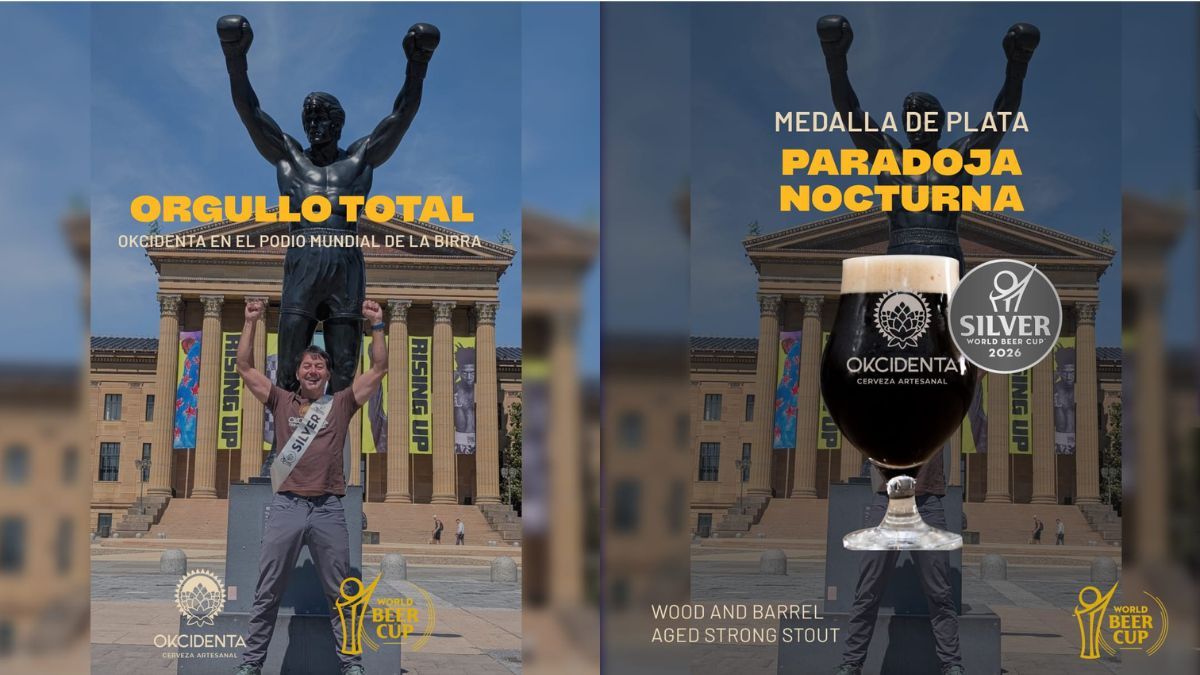 “Paradoja Nocturna”, la Russian Imperial Stout añejada en barricas de Malbec durante cinco años, obtuvo la medalla de plata en la World Beer Cup 2026. “Paradoja Nocturna”, la Russian Imperial Stout añejada en barricas de Malbec durante cinco años, obtuvo la medalla de plata en la World Beer Cup 2026.