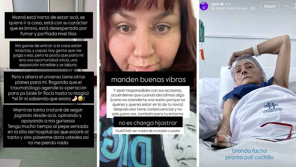 Yipio abandonó Gran Hermano para acompañar a su mamá, quien será operada de la columna tras varios meses de problemas de salud. Yipio abandonó Gran Hermano para acompañar a su mamá, quien será operada de la columna tras varios meses de problemas de salud.