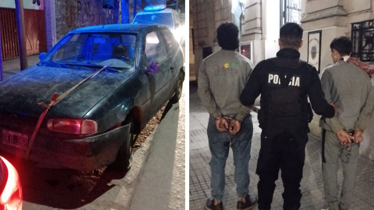 Robaron un auto y lo encontraron en Pedro de Vega y Gaboto en el momento en que dos hombres le estaban sustrayendo la batería.