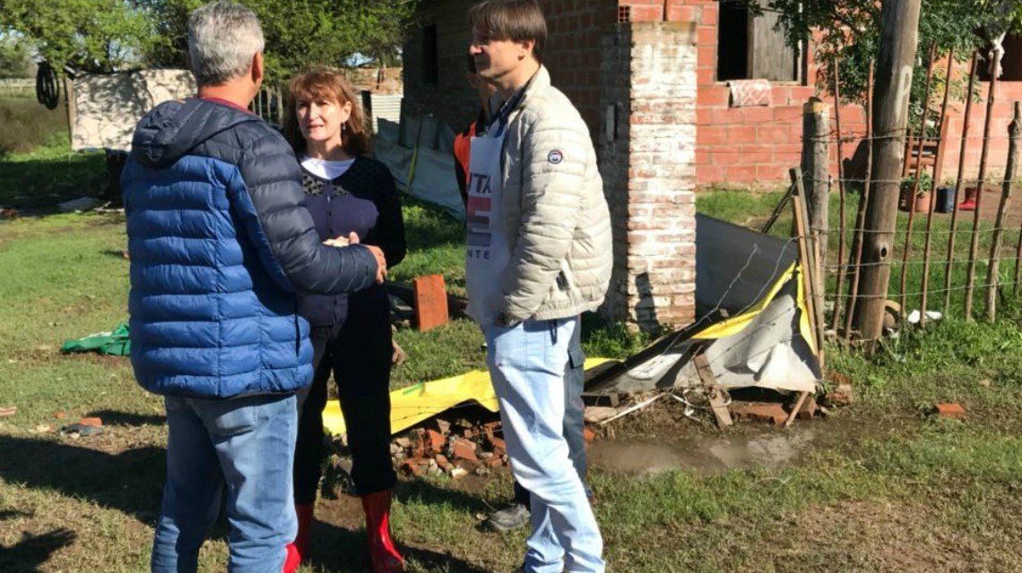 La provincia brinda apoyo sanitario en localidades afectadas por intensas precipitaciones