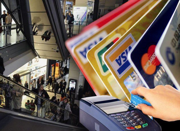 El consumo con tarjetas de crédito retrocedió un 20% en enero