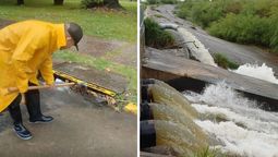 altText(Temporal en Santa Fe: servicio parcial de colectivos y bombas funcionando)}