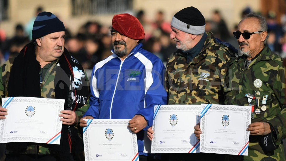 Los veteranos de Malvinas de todo el país fueron distinguidos con un diploma.