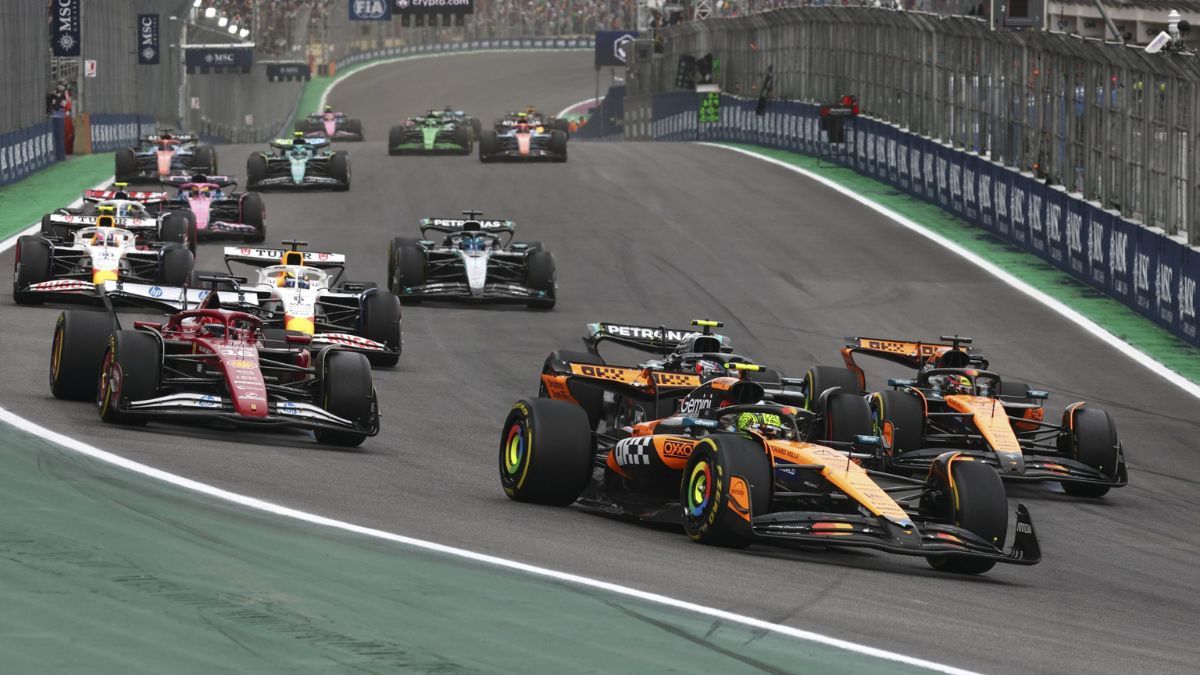 Lando Norris ganó el Gran Premio de Brasil y se afianza como líder del campeonato. Lando Norris ganó el Gran Premio de Brasil y se afianza como líder del campeonato.