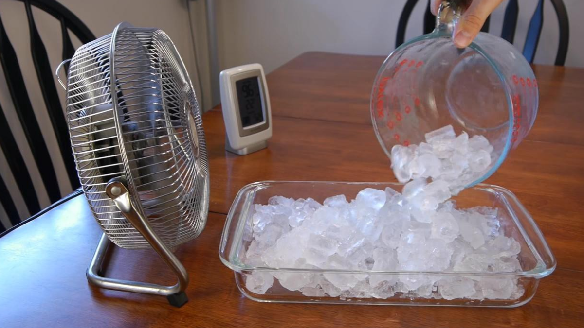 El efecto de enfriamiento evaporativo.