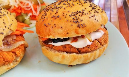 Hamburguesas de garbanzos. Hamburguesas de garbanzos.