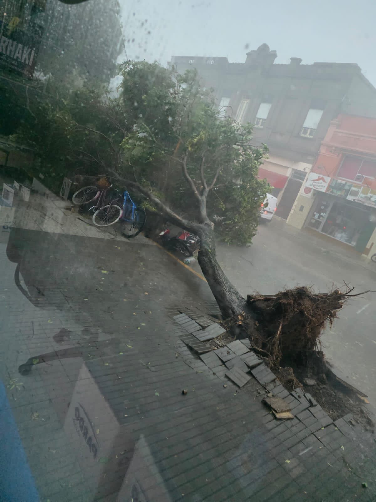Foto del temporal en Casilda. Foto del temporal en Casilda.
