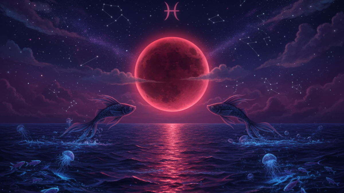 El eclipse lunar se dará en el grado 15° de Piscis.