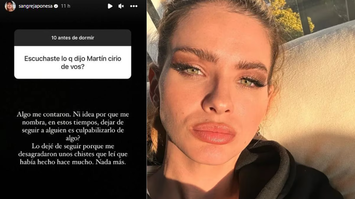 La China Suárez se defendió de las fuertes acusaciones de Martín Cirio La China Suárez se defendió de las fuertes acusaciones de Martín Cirio