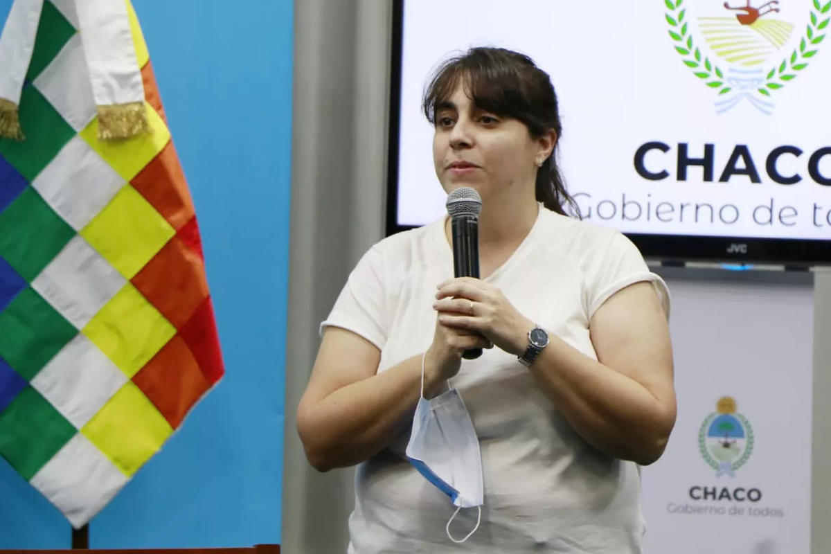 La ministra de Salud de Chaco se encontraba en un acto con Jorge Capitanich y Alberto Fernández.