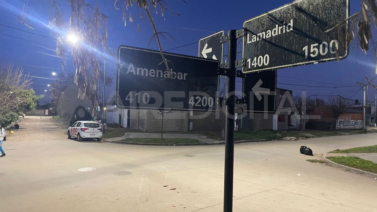 El accidente se registró el jueves a la noche en la intersección de Amenábar y Lamadrid. El accidente se registró el jueves a la noche en la intersección de Amenábar y Lamadrid.