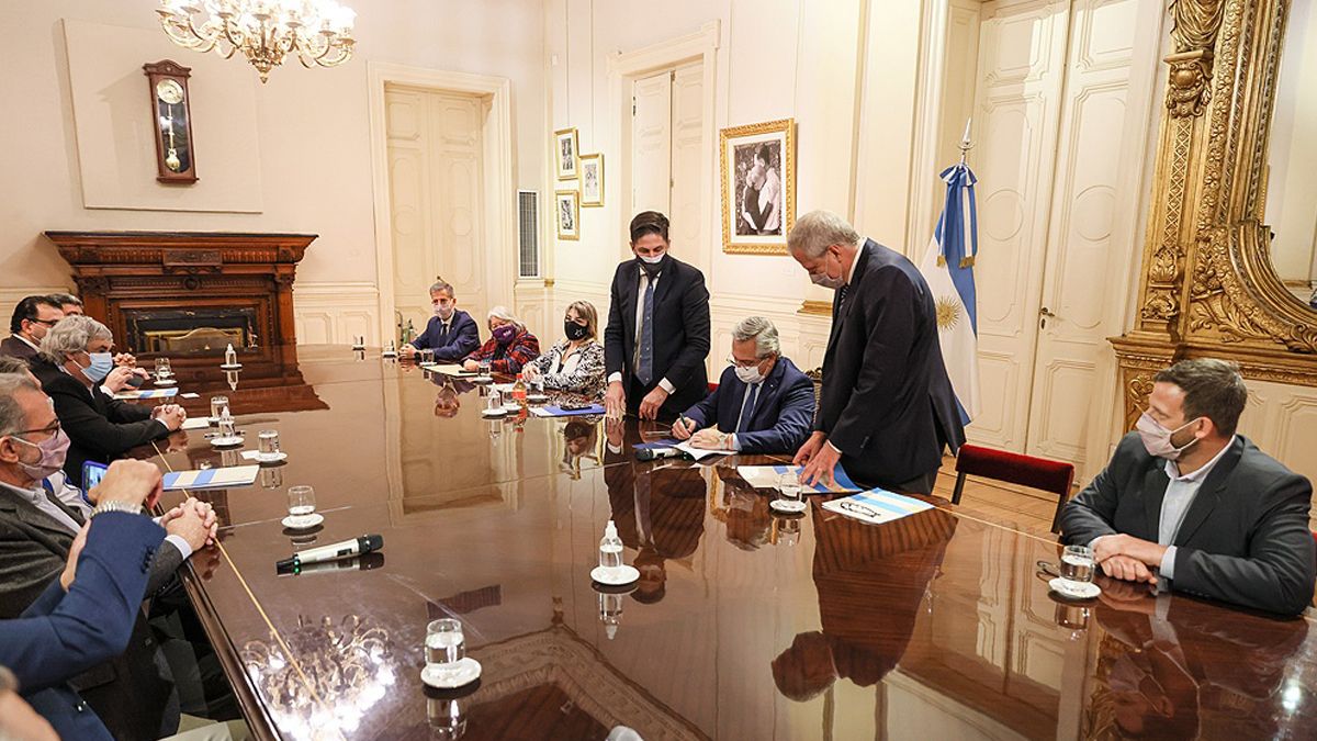 Alberto Fernández: Me pone muy contento haber llegado a este acuerdo