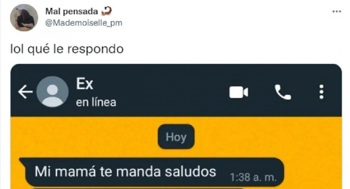 El chamuyo no tiene fin: su ex suegra le mandó un curioso mensaje y se volvió viral