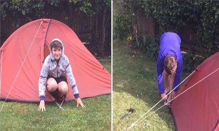 La historia del niño que decidió vivir en la carpa que le regaló su amigo antes de morir La historia del niño que decidió vivir en la carpa que le regaló su amigo antes de morir