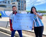 Argentinos le van poniendo color a Kansas, en la previa del debut de la Selección Argentina. Argentinos le van poniendo color a Kansas, en la previa del debut de la Selección Argentina.