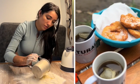 María Becerra está de vacaciones en Córdoba y mostró cómo es que hace tortas fritas. María Becerra está de vacaciones en Córdoba y mostró cómo es que hace tortas fritas.