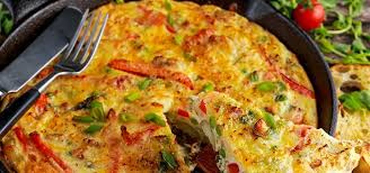 Esta receta de tortilla de vegetales es ideal para comer muchas verduras en una forma rápida y riquísima.