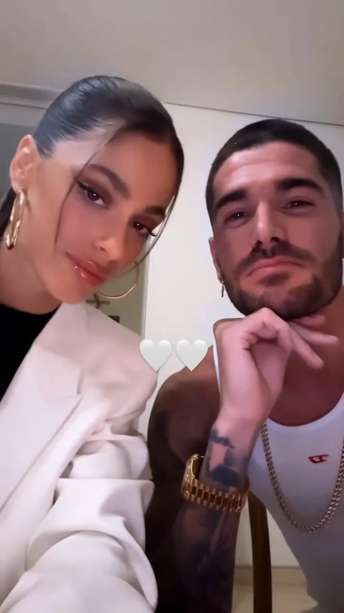 Rodrigo De Paul y Tini celebraron Año Nuevo juntos.