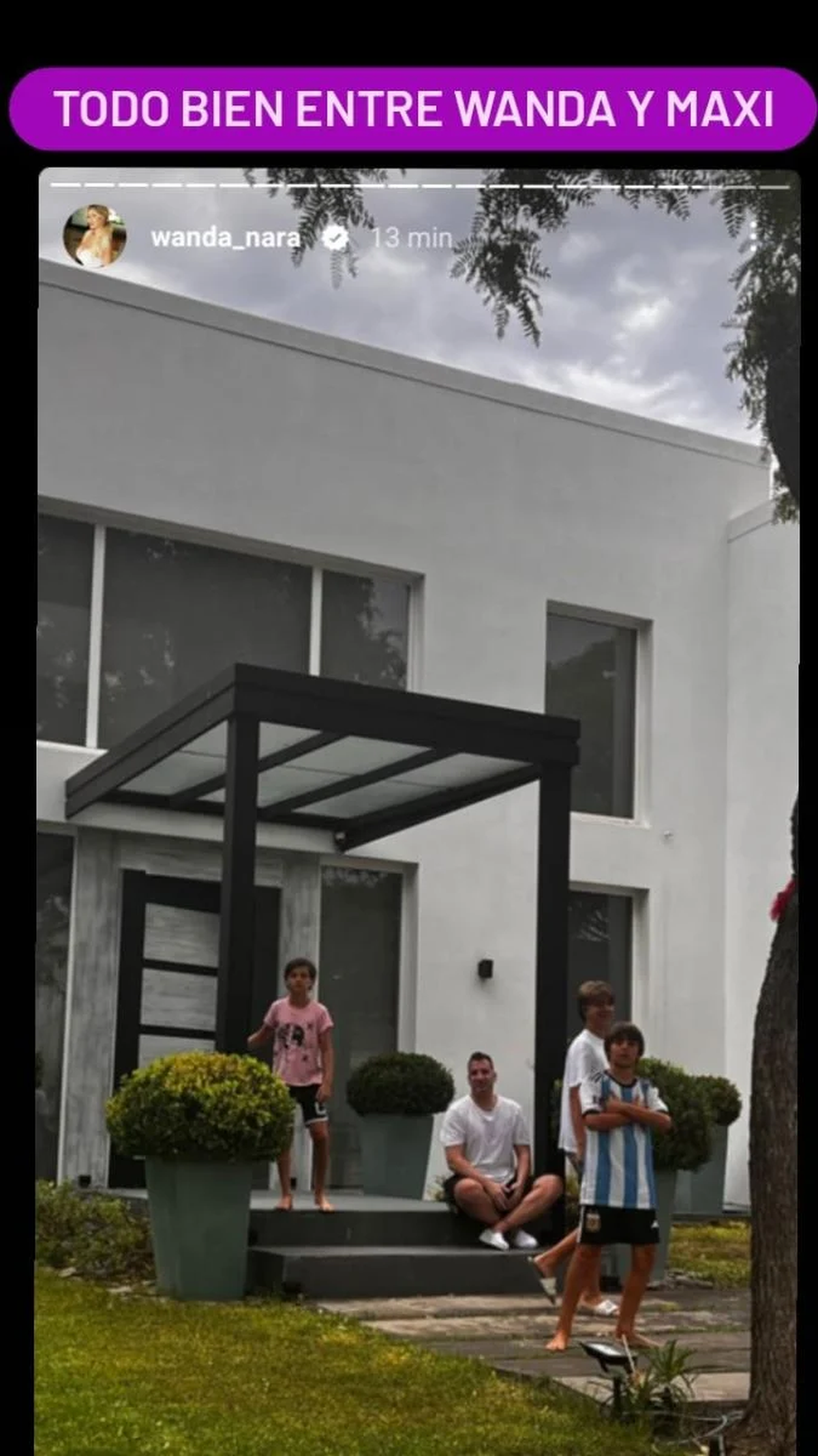 Maxi López le hizo saber a Wanda Nara que le molestó que registrara los detalles de la tarde que pasaron en familia con sus hijos. 