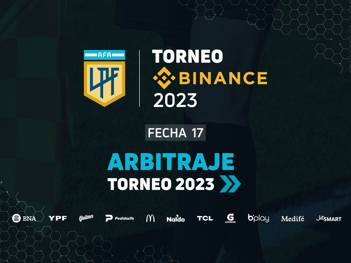 Los árbitros de la Fecha 17 de la Liga Profesional.