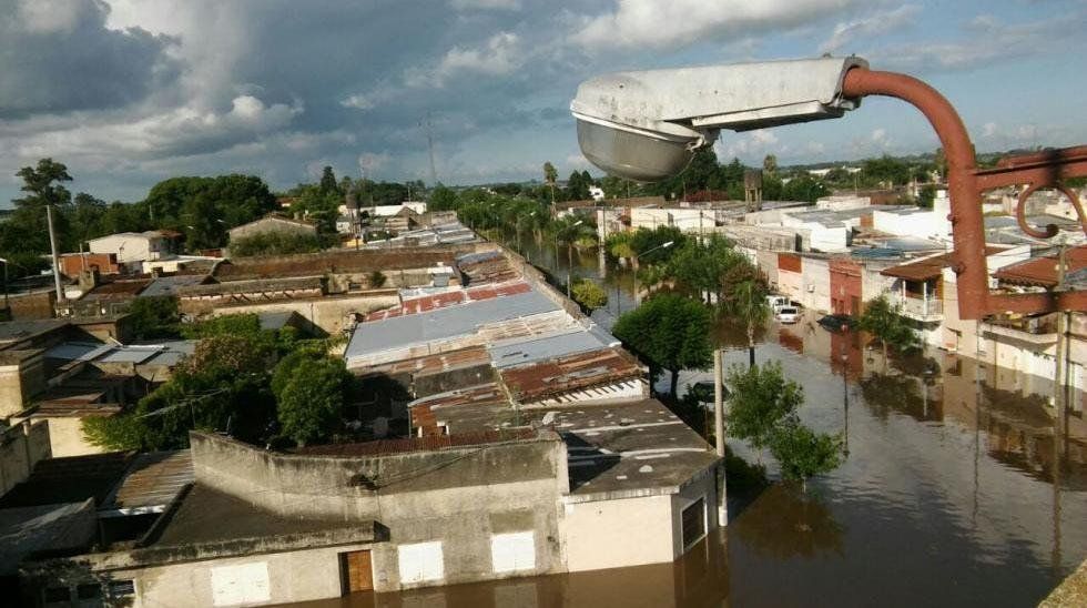 La Emilia bajo el agua: el norte de Buenos Aires también inundado