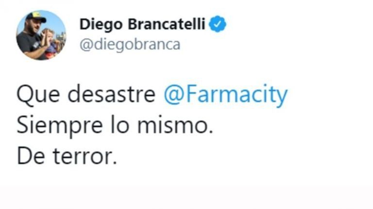 El momento de furia de Diego Brancatelli en una farmacia