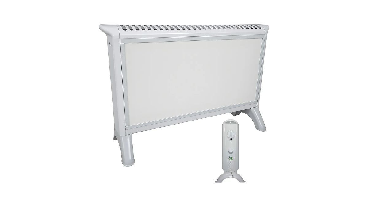 El calefactor convector de TP Hogar ofrece hasta 2000 W de potencia para calefaccionar ambientes de tamaño medio. El calefactor convector de TP Hogar ofrece hasta 2000 W de potencia para calefaccionar ambientes de tamaño medio.