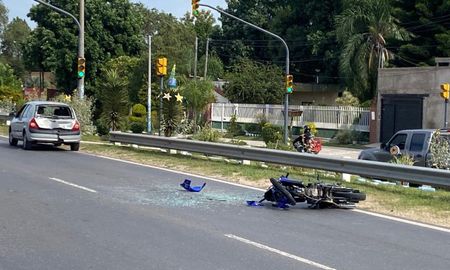 Ocurrió este lunes por la mañana a la altura del kilómetro 1,5 de la Ruta 1. Ocurrió este lunes por la mañana a la altura del kilómetro 1,5 de la Ruta 1.