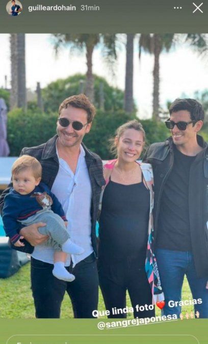 Pampita y Vicuña, juntos en el homenaje a Blanca.