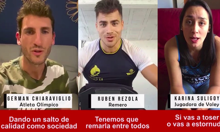 Deportistas santafesinos unidos contra la pandemia Deportistas santafesinos unidos contra la pandemia