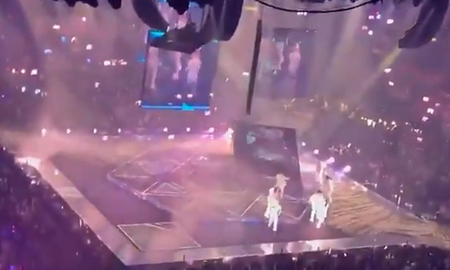 Impresionante accidente en un show en Hong Kong: una pantalla gigante cayó sobre dos bailarines Impresionante accidente en un show en Hong Kong: una pantalla gigante cayó sobre dos bailarines