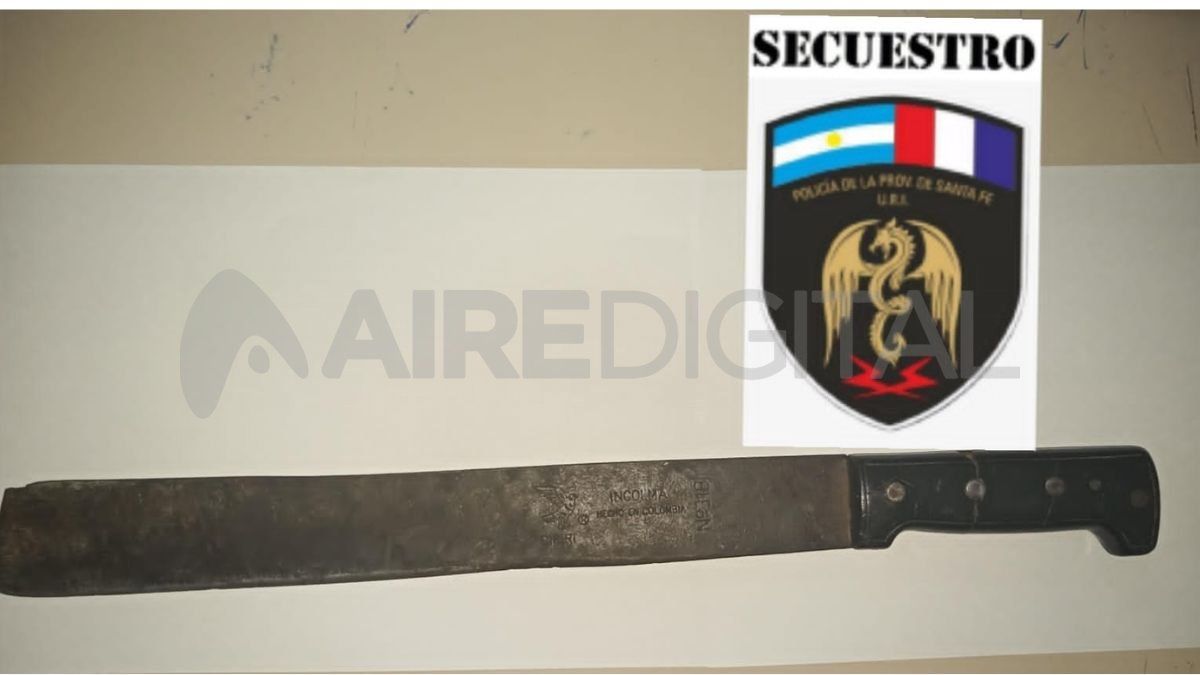Secuestraron un machete en Rincón