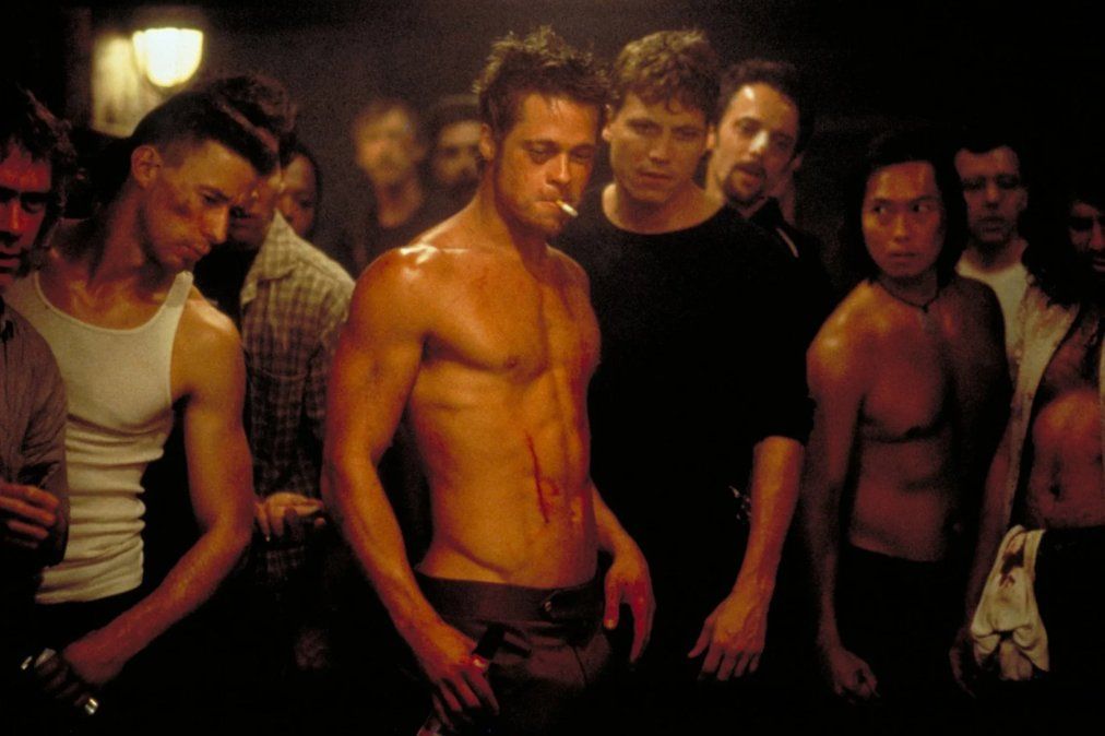 Brad Pitt en "Fight Club".
