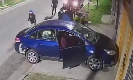 Captura del video donde el asalto quedó registrado