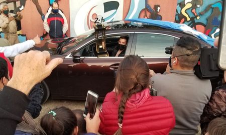 José Pechito López, ganador de las 24 horas de Le Mans, volvió a Río Tercero y fue recibido por toda su gente.