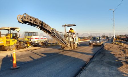Este miércoles se realizan trabajos de repavimentación en la autopista Rosario-Santa Fe. Este miércoles se realizan trabajos de repavimentación en la autopista Rosario-Santa Fe.