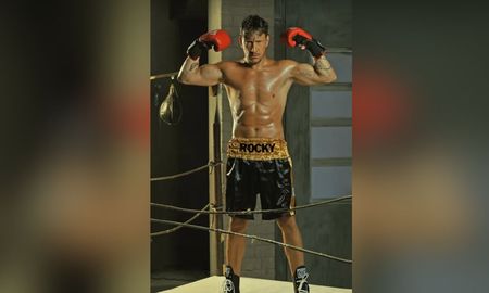 Nico Vázquez tras su cambio físico para hacer de Rocky Balboa. Nico Vázquez tras su cambio físico para hacer de Rocky Balboa.