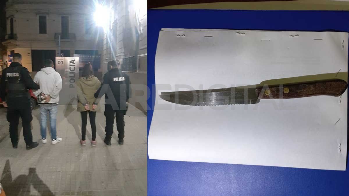 Detenidos con un arma blanca en la zona de Bulevar