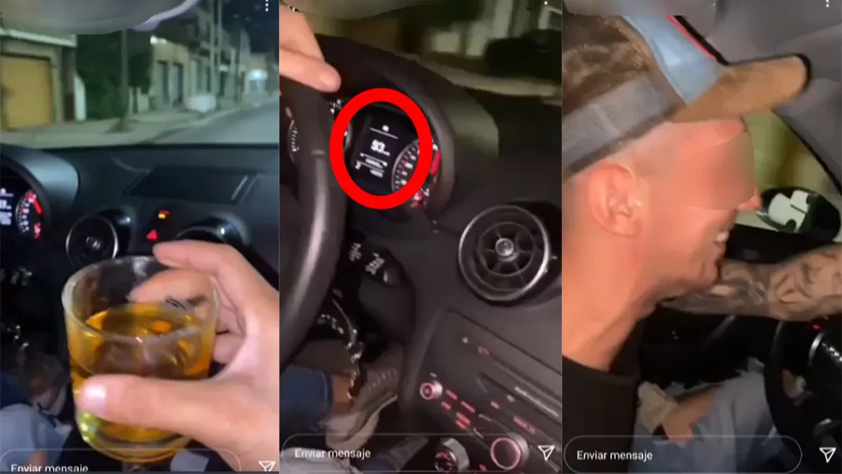 Así viajaban los jóvenes del Audi antes de chocar en Lanús