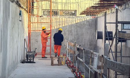 Unos 30 trabajadores volvieron a sus tareas en la obra de la planta potabilizadora de Santa Fe. Unos 30 trabajadores volvieron a sus tareas en la obra de la planta potabilizadora de Santa Fe.