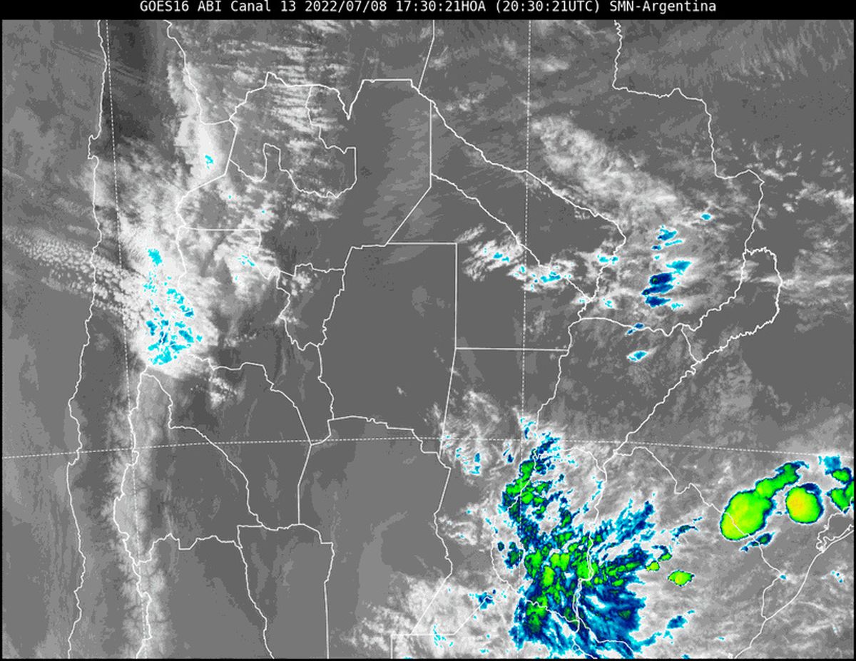 Imagen satelital.- 