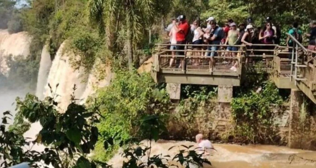 Un turista desapareció el lunes en las Cataratas del Iguazú.