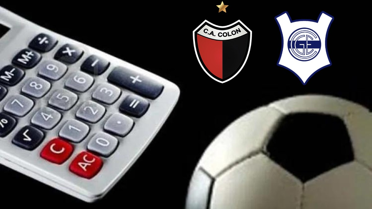 Colón vs. Gimnasia: cómo arrancará los promedios 2024 el que se quede.