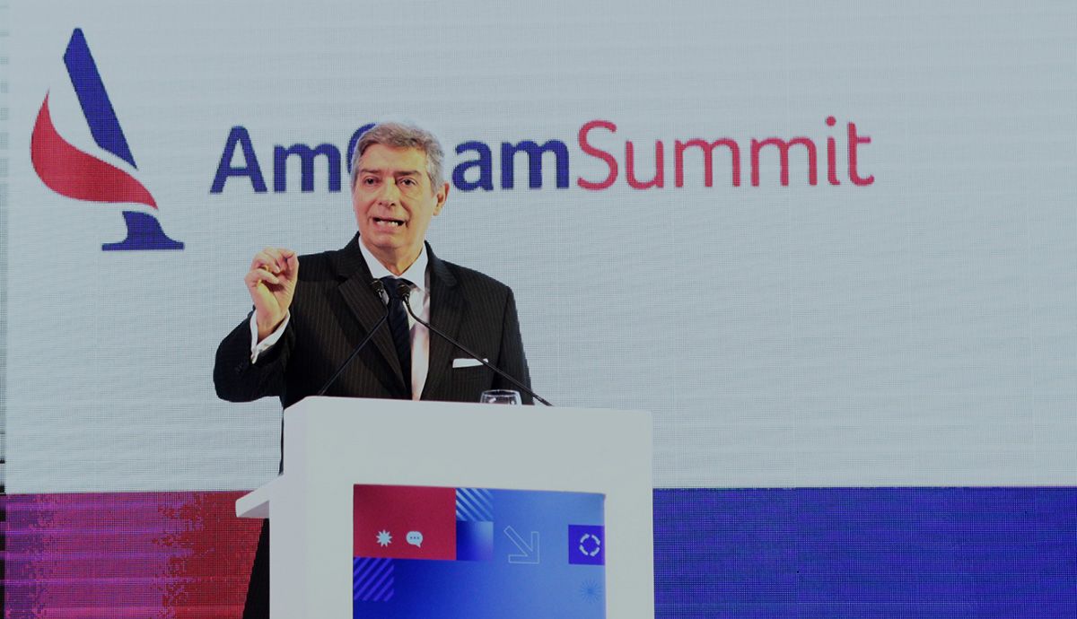 El presidente de la Corte Suprema Horacio Rosatti dio un discurso en el marco de la edición 2026 de AmCham Summit.