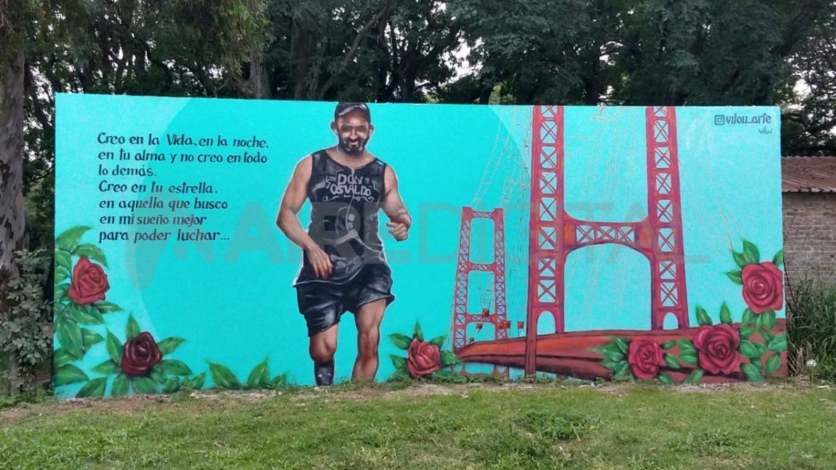 El mural se inauguró este sábado en cercanías al Espigón II de la costanera.&nbsp;