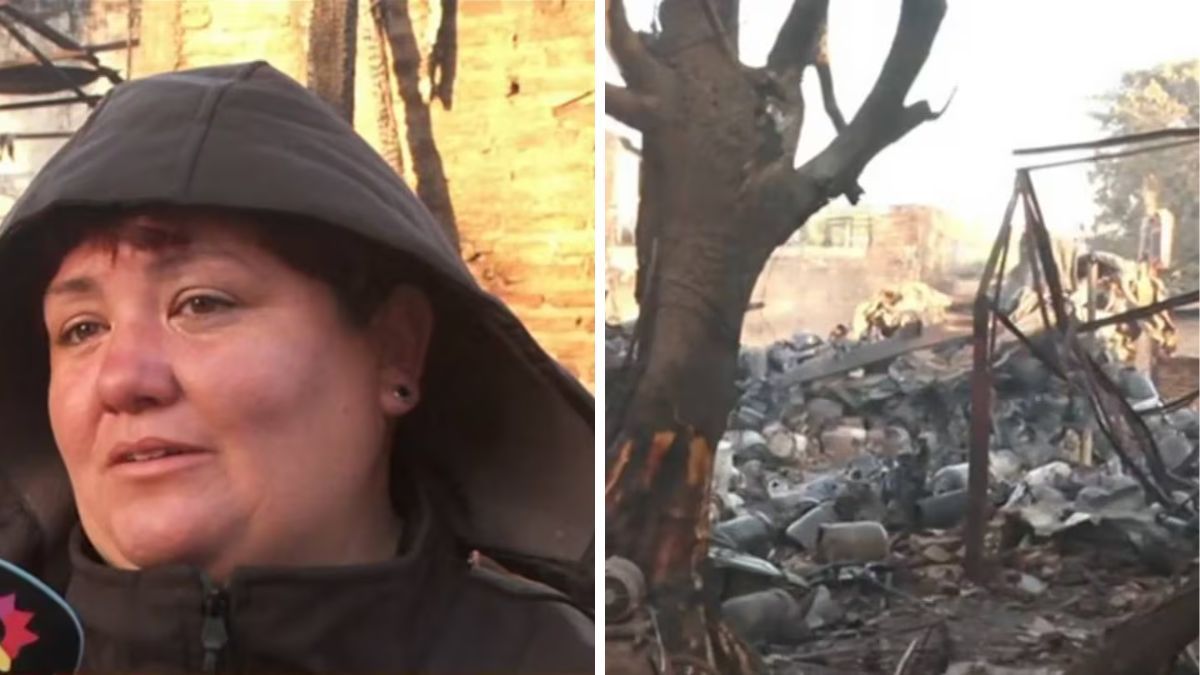 Incendio en un depósito de garrafas en Merlo dejó pérdidas totales y vecinos afectados.